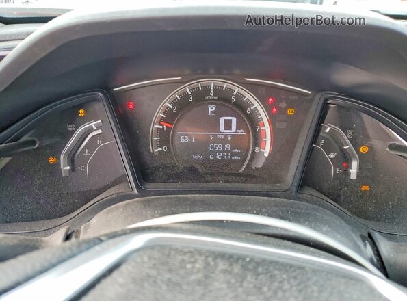2HGFC2F54HH502518 2017 HONDA CIVIC Красный Вид щитка приборов