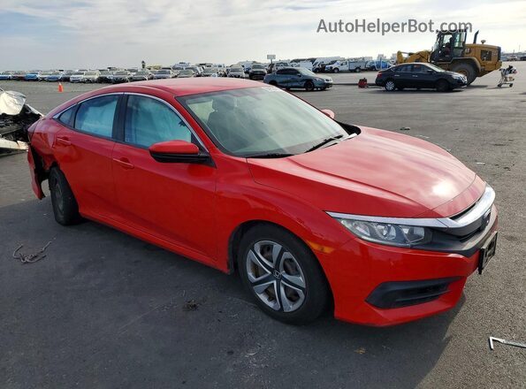 2HGFC2F54HH502518 2017 HONDA CIVIC Красный Передняя правая четверть