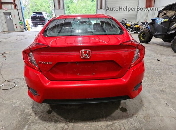 2HGFC2F54HH544655 2017 HONDA CIVIC Red უკანა ხედი