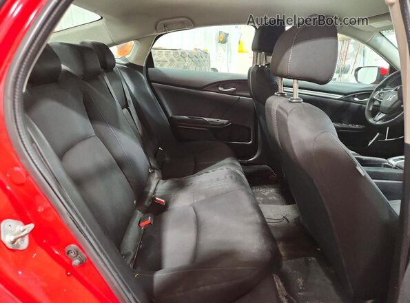 2HGFC2F54HH544655 2017 HONDA CIVIC Red უკანა სავარძლების ხედი