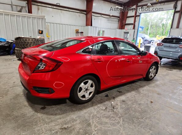 2HGFC2F54HH544655 2017 HONDA CIVIC Red უკანა მარჯვენა