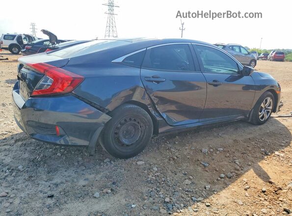 2HGFC2F54HH563707 2017 HONDA CIVIC Blue Задня права чверть