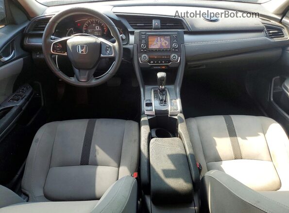 2HGFC2F54HH563707 2017 HONDA CIVIC Blue Вид панелі приладів
