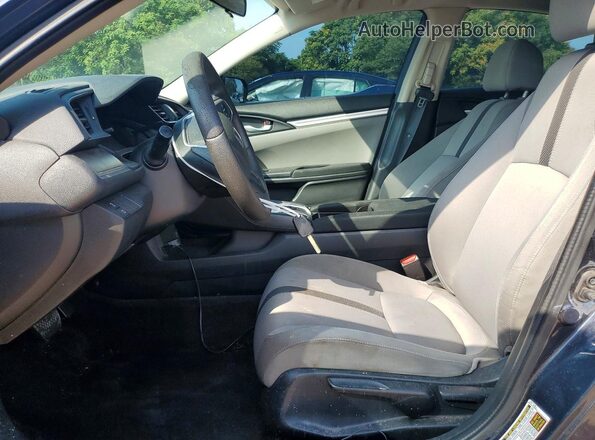 2HGFC2F54HH563707 2017 HONDA CIVIC Blue Вид салону спереду