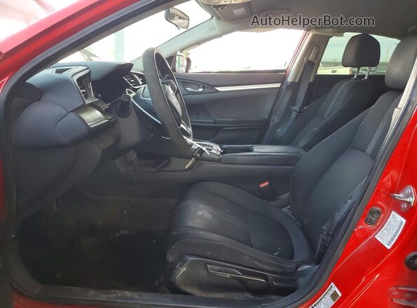2HGFC2F54HH568342 2017 HONDA CIVIC Red Вид салону спереду