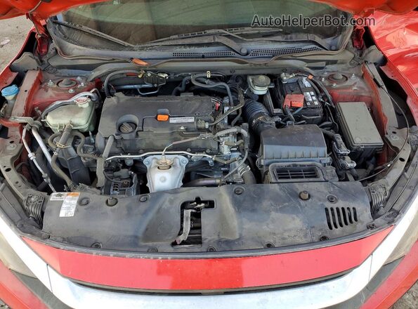 2HGFC2F54HH568342 2017 HONDA CIVIC Red Вид задньої частини салону
