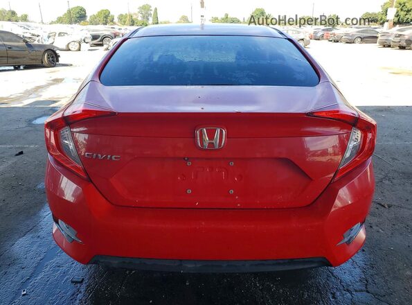 2HGFC2F54HH568342 2017 HONDA CIVIC Red Вид ззаду