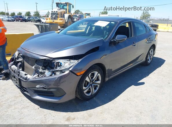 2HGFC2F54HH572312 2017 HONDA CIVIC Gray Przód lewy