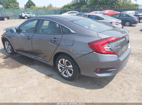2HGFC2F54JH504808 2018 HONDA CIVIC Серый Задняя левая четверть