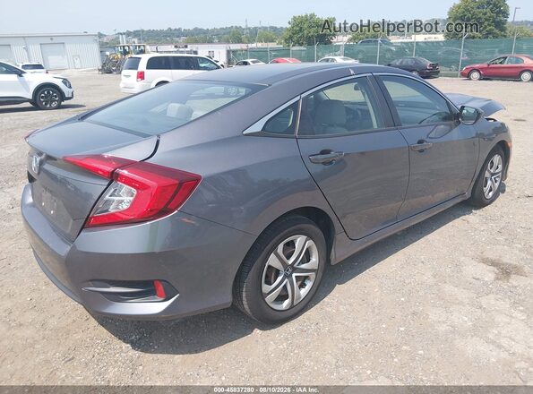 2HGFC2F54JH504808 2018 HONDA CIVIC Серый Задняя правая четверть