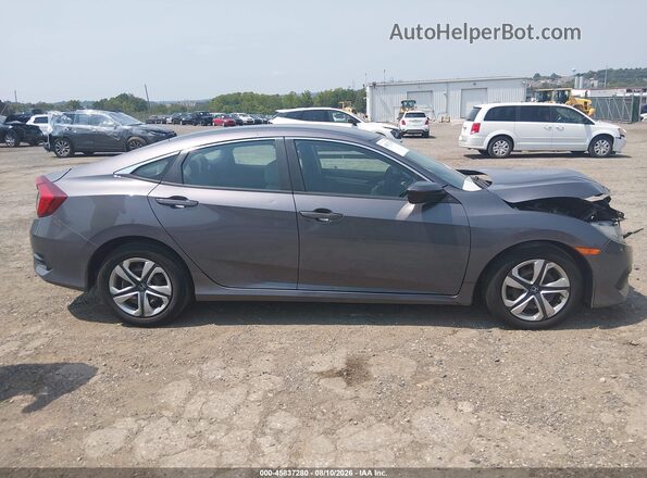 2HGFC2F54JH504808 2018 HONDA CIVIC Серый Вид задней части салона