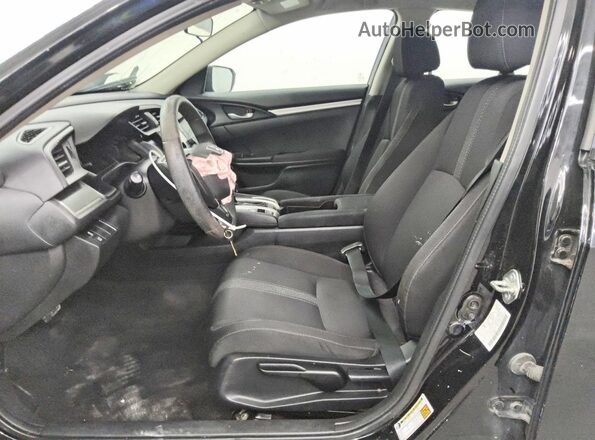 2HGFC2F54JH506851 2018 HONDA CIVIC Black წინა სალონის ხედი