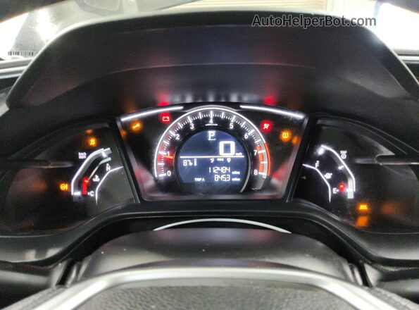 2HGFC2F54JH506851 2018 HONDA CIVIC Black ხელსაწყოთა პანელის ხედი