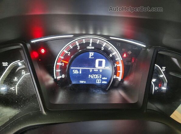 2HGFC2F54JH508860 2018 HONDA CIVIC Blue Սարքավորումների վահանակի տեսք