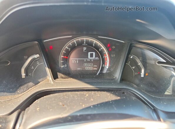 2HGFC2F54JH528199 2018 HONDA CIVIC Silver ხელსაწყოთა პანელის ხედი