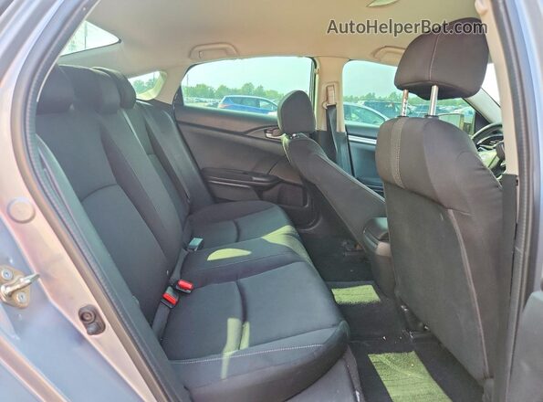 2HGFC2F54JH528199 2018 HONDA CIVIC Silver უკანა სავარძლების ხედი