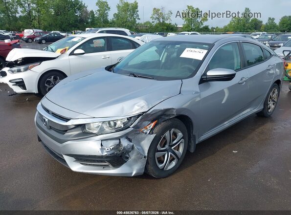 2HGFC2F54JH583655 2018 HONDA CIVIC Silver წინა მარცხენა ხედი სამი მეოთხედიდან