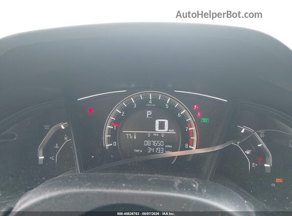 2HGFC2F54JH583655 2018 HONDA CIVIC Silver უკანა სავარძლების ხედი