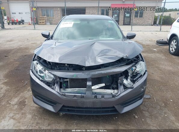 2HGFC2F54JH598818 2018 HONDA CIVIC Gray Widok deski rozdzielczej