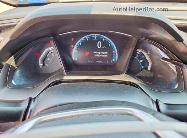 2HGFC2F55GH002009 2016 HONDA CIVIC Gray Vista del cuadro de instrumentos