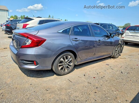 2HGFC2F55GH002009 2016 HONDA CIVIC Gray Trasero derecho