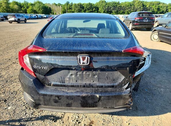 2HGFC2F55GH505488 2016 HONDA CIVIC Black Widok z tyłu
