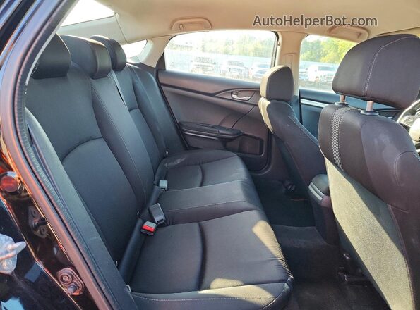 2HGFC2F55GH505488 2016 HONDA CIVIC Black Widok tylnych siedzeń