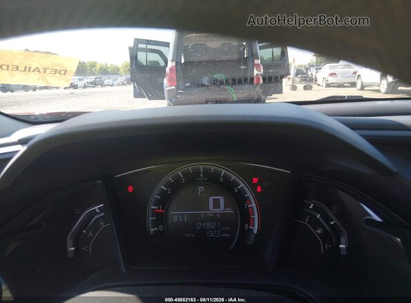 2HGFC2F55GH576285 2016 HONDA CIVIC Red Widok tylnych siedzeń