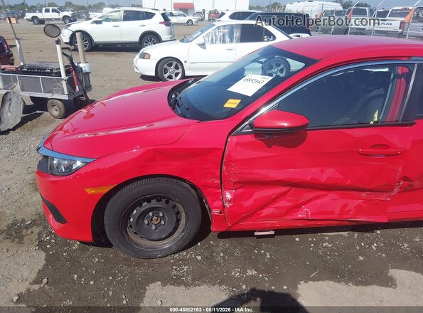 2HGFC2F55GH576285 2016 HONDA CIVIC Red Widok z przodu