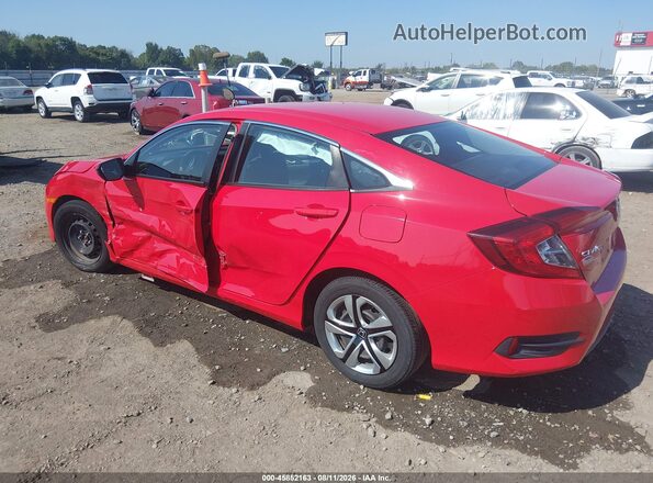 2HGFC2F55GH576285 2016 HONDA CIVIC Red Tył lewy
