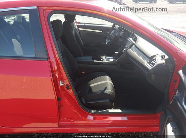 2HGFC2F55GH576285 2016 HONDA CIVIC Red Widok wnętrza z przodu