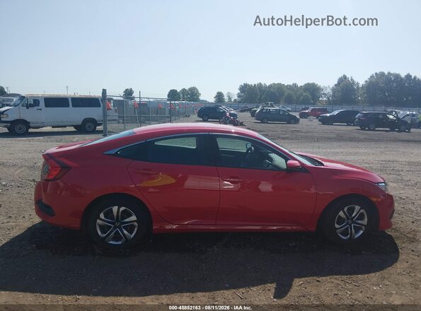 2HGFC2F55GH576285 2016 HONDA CIVIC Red Widok wnętrza z tyłu