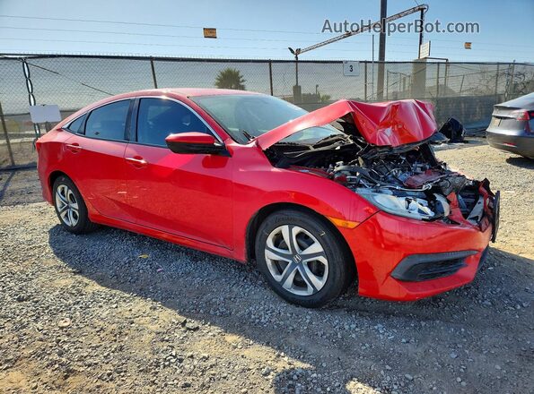 2HGFC2F55HH526567 2017 HONDA CIVIC Red Przód prawy