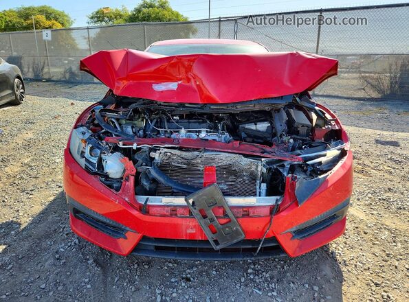 2HGFC2F55HH526567 2017 HONDA CIVIC Red Widok z przodu