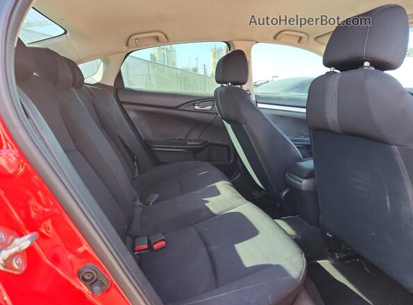 2HGFC2F55HH526567 2017 HONDA CIVIC Red Widok tylnych siedzeń