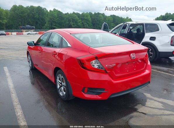 2HGFC2F55HH562842 2017 HONDA CIVIC Red Trasero izquierdo