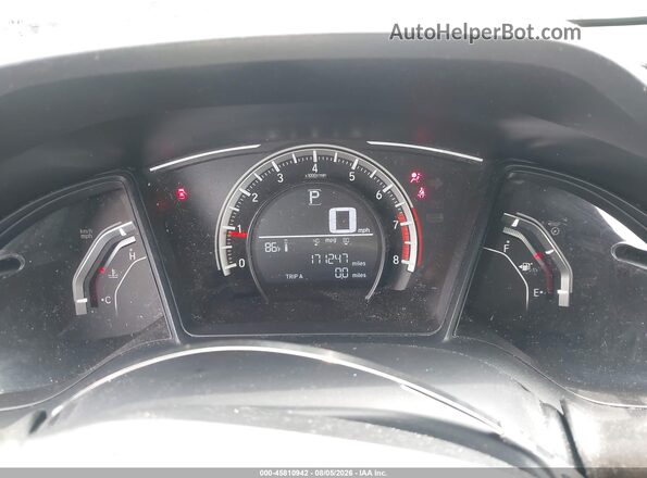 2HGFC2F55HH562842 2017 HONDA CIVIC Red Vista de los asientos traseros