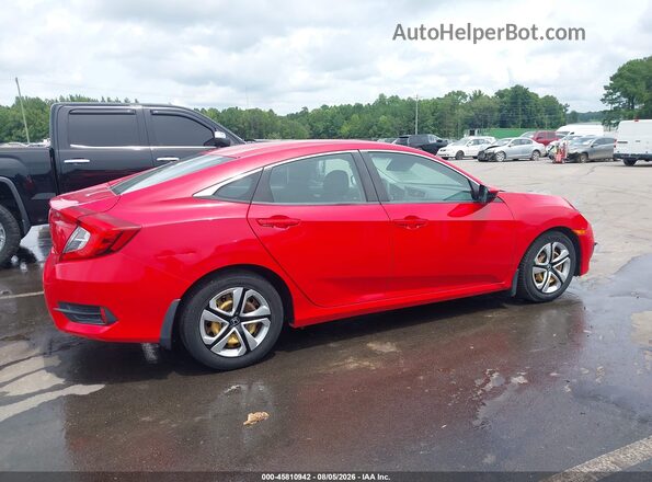 2HGFC2F55HH562842 2017 HONDA CIVIC Red Vista interior trasera