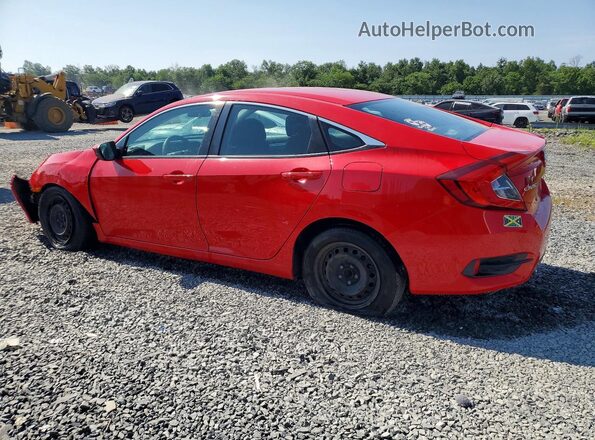 2HGFC2F55HH577289 2017 HONDA CIVIC Red Rear left