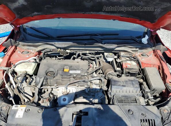 2HGFC2F55HH577289 2017 HONDA CIVIC Red Rear interior view
