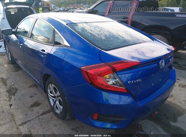 2HGFC2F55JH518037 2018 HONDA CIVIC Blue უკანა მარცხენა