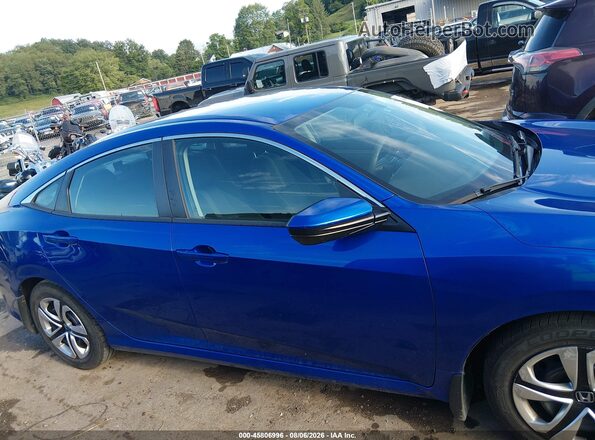 2HGFC2F55JH518037 2018 HONDA CIVIC Blue უკანა სალონის ხედი