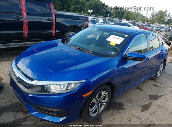 2HGFC2F55JH518037 2018 HONDA CIVIC Blue წინა მარცხენა ხედი სამი მეოთხედიდან