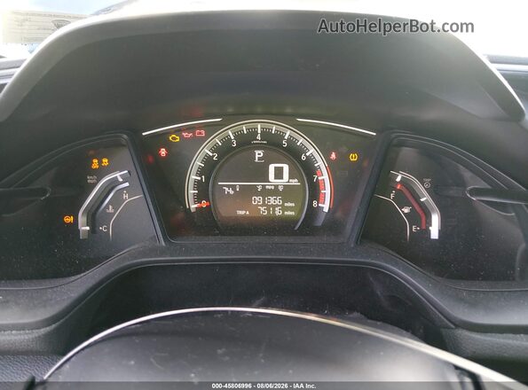 2HGFC2F55JH518037 2018 HONDA CIVIC Blue უკანა სავარძლების ხედი