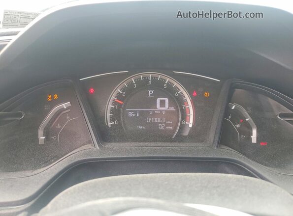 2HGFC2F55JH524565 2018 HONDA CIVIC Gray Widok zestawu wskaźników