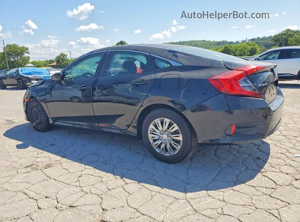 2HGFC2F55JH525702 2018 HONDA CIVIC Black Հետևի ձախ