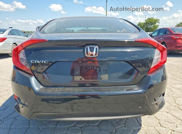 2HGFC2F55JH525702 2018 HONDA CIVIC Black Հետևի տեսք