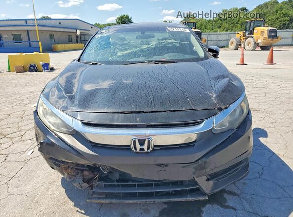 2HGFC2F55JH525702 2018 HONDA CIVIC Black Դիմացի տեսք