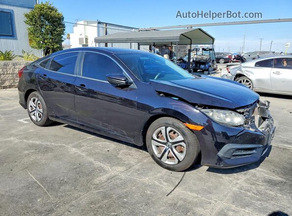 2HGFC2F56HH523161 2017 HONDA CIVIC Black Front right