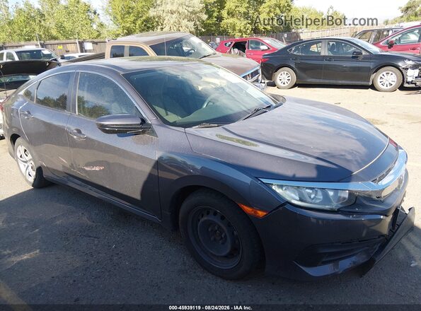 2HGFC2F56HH541174 2017 HONDA CIVIC Gray Սալոնի հետևի տեսք